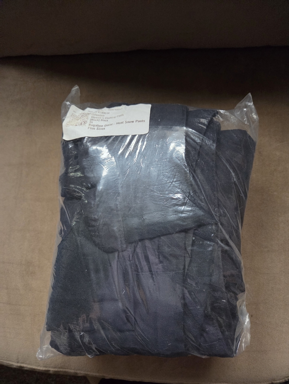 Columbia BLACK 3 XL Snow Pants
